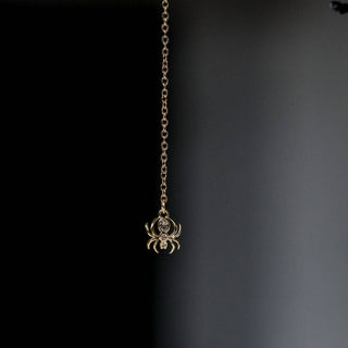 Gossamer Guardian Spider Lariat: Halloween Jewelry