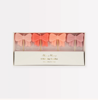 Pink Bow Candles - Meri Meri