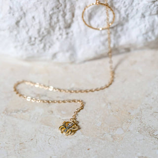 Gossamer Guardian Spider Lariat: Halloween Jewelry