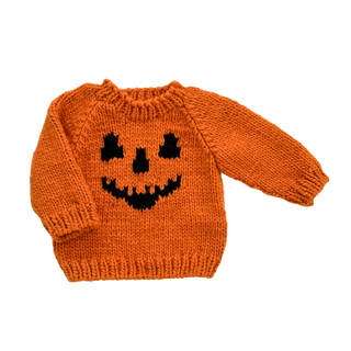 Kids Pumpkin Sweater - Orange