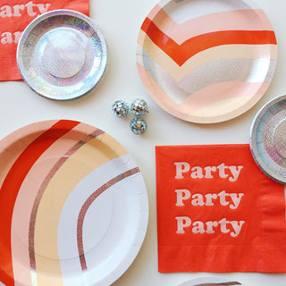 Mini Disco Canape Plates