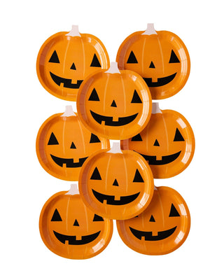 Hey Pumpkin Pumpkin Shaped Paper Plate