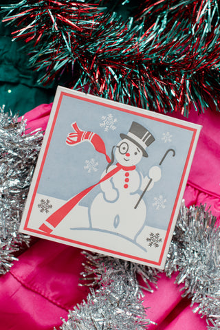 Snowman | Square - Christmas Safety Matches🎄
