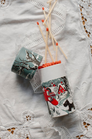 Snowy Letterbox  | Large Cylinders - Safety Matches 🎄