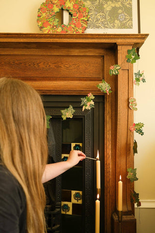 Holly and Ivy Sewn Garland