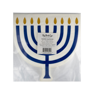 Menorah Luncheon Napkins - Hanukkah