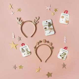 Shimmer Snowflake Clips