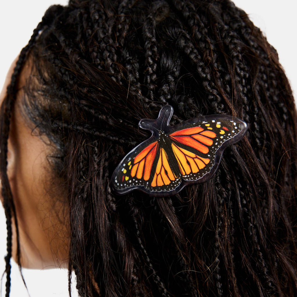 Barrette in Monarch Butterfly