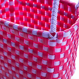 Very Berry Basket Bag - long straps