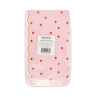 Scattered Hearts Dinner Napkin