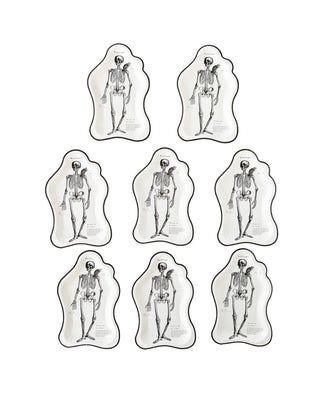 Ephemera Halloween Skeleton Shaped Plate