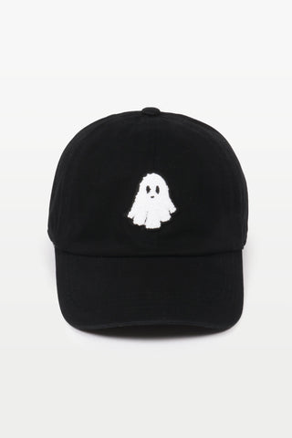 Halloween Ghost Chenille Patch Baseball Cap