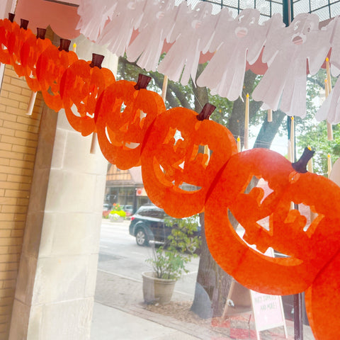 12 ft Jack-o-Lantern Tissue Garland