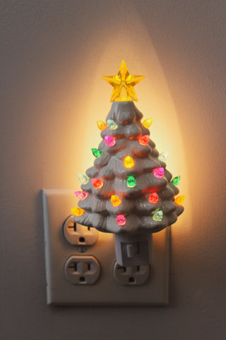 Vintage Tree Nightlight - White