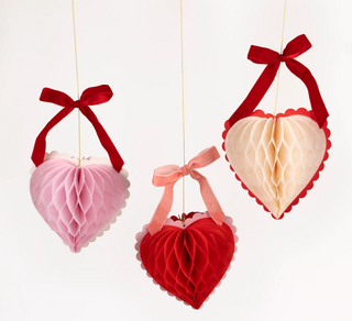 Honeycomb Heart decorations