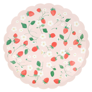 Strawberry Pattern Dinner Plates