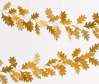 Gold Oak Leaves Garland