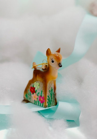 Kitchy Retro Deer Ornament