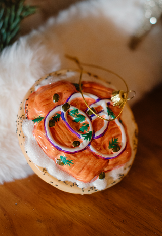 Bagel with Lox Ornament