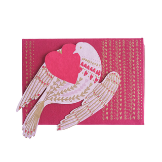 Heart Bird Greeting Card