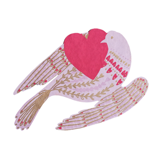 Heart Bird Greeting Card