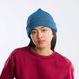 Simple Grid Knit Beanie