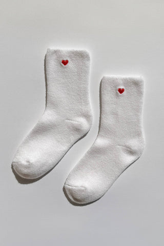 Embroidered Cloud Socks