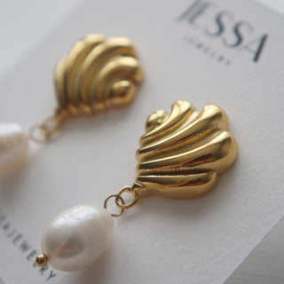 Art Deco Pearl Earrings | Dangle Earrings