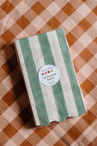 Fall Stripe Guest Towels