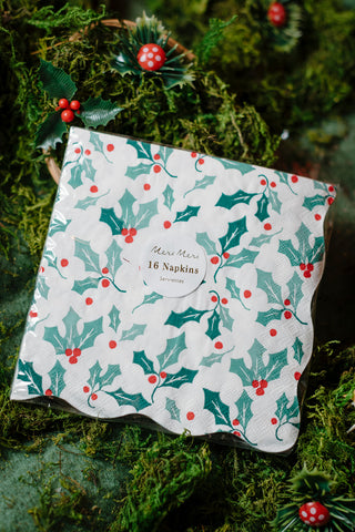 Holly Pattern Large Napkins