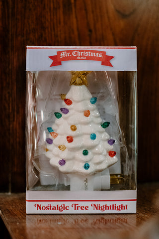 Vintage Tree Nightlight - White