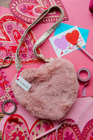 Fluffy Heart Bag