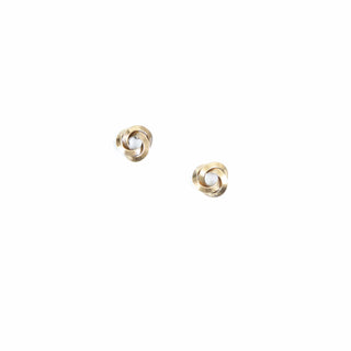 Vintage Brass Knot Studs