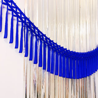 Cobalt Fringe Tissue Garland