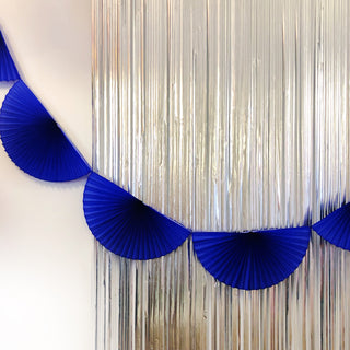 Cobalt Fan Tissue Garland