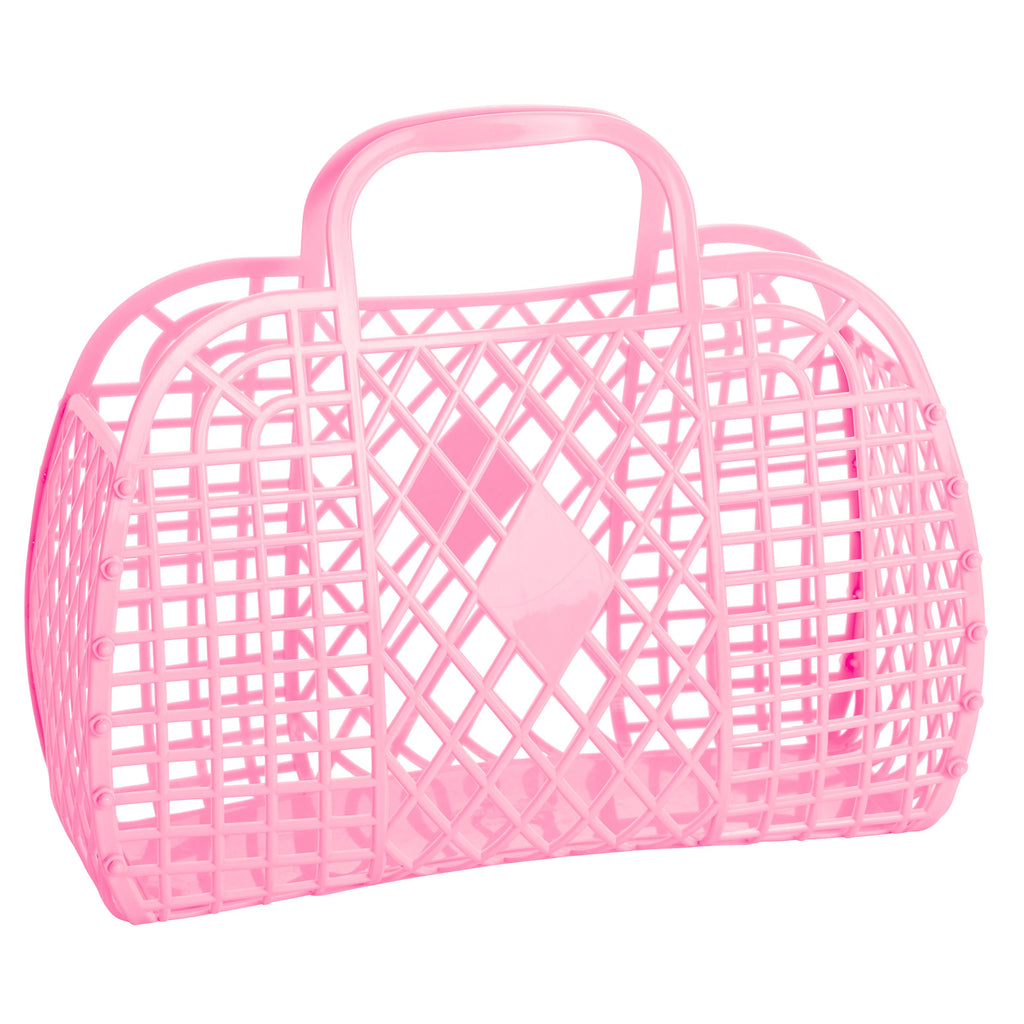 Jelly Retro Basket - Large Bubblegum