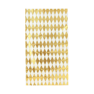 Check It! Gold Clash Guest Napkins - 16 Pk.