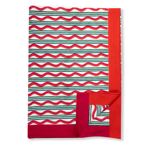 Festive Stripe Tablecloth: 60" x 90"
