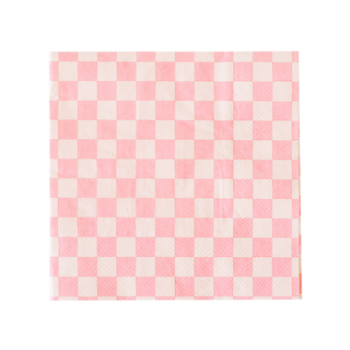 Check It! Tickle Me Pink Large Napkins - 16 Pk.