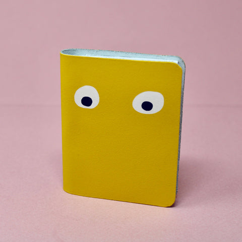 Googly Eye Mini Notebook - Yellow