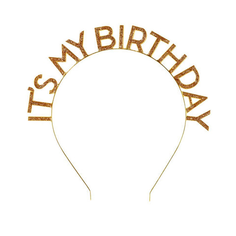 Luxe Headband - Happy Birthday