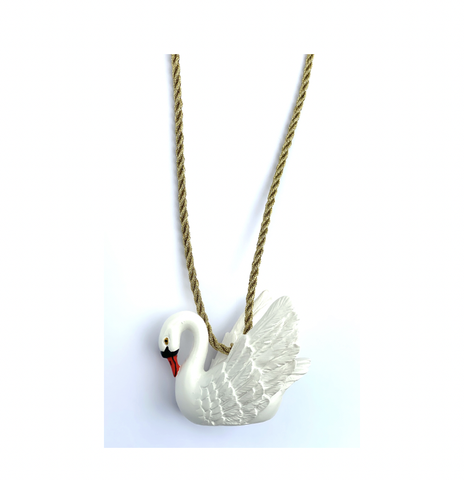 WHITE SWAN NECKLACE