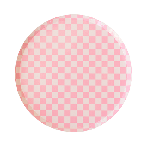 Check It! Tickle Me Pink Dinner Plates - 8 Pk.