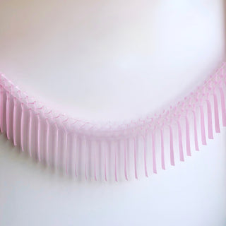 Pastel Pink Fringe Tissue Garland