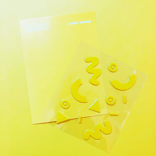 Yellow Puffy Stickers