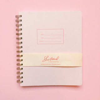 Shorthand Graph Notebook - Pink Lemonade