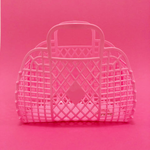 Jelly Retro Basket - Large Bubblegum