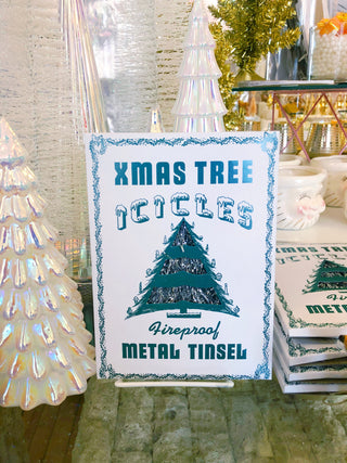 Retro Silver Tinsel - Zig Zag Icicles