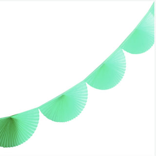 Mint Fan Tissue Garland