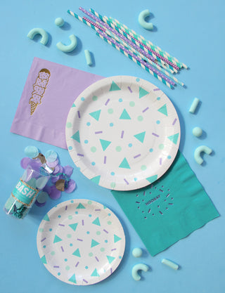 Hooray Foil Napkins - Teal